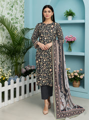 3 Piece -Summer Digital Printed Suit 374