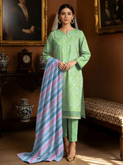 3 Piece -Summer Digital Printed Suit 378