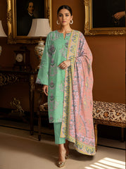 3 Piece -Summer Digital Printed Suit 383