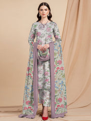 3 Piece -Summer Digital Printed Suit 389