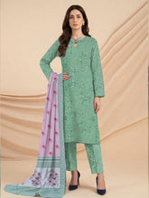 3 Piece -Summer Digital Printed Suit 393