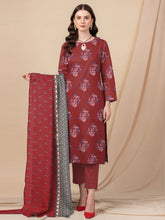 3 Piece -Summer Digital Printed Suit 398