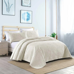 Ultrasonic Quilted Bed Spread 3 Pcs DS# 126