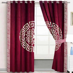 Luxury Splendid Velvet Curtain (2 Pieces) DS #111