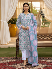 3 Piece - Digital Printed Suit 342