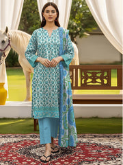 3 Piece - Digital Printed Suit 347