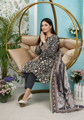 3 Piece -Summer Digital Printed Suit 374