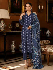 3 Piece -Summer Digital Printed Suit 379