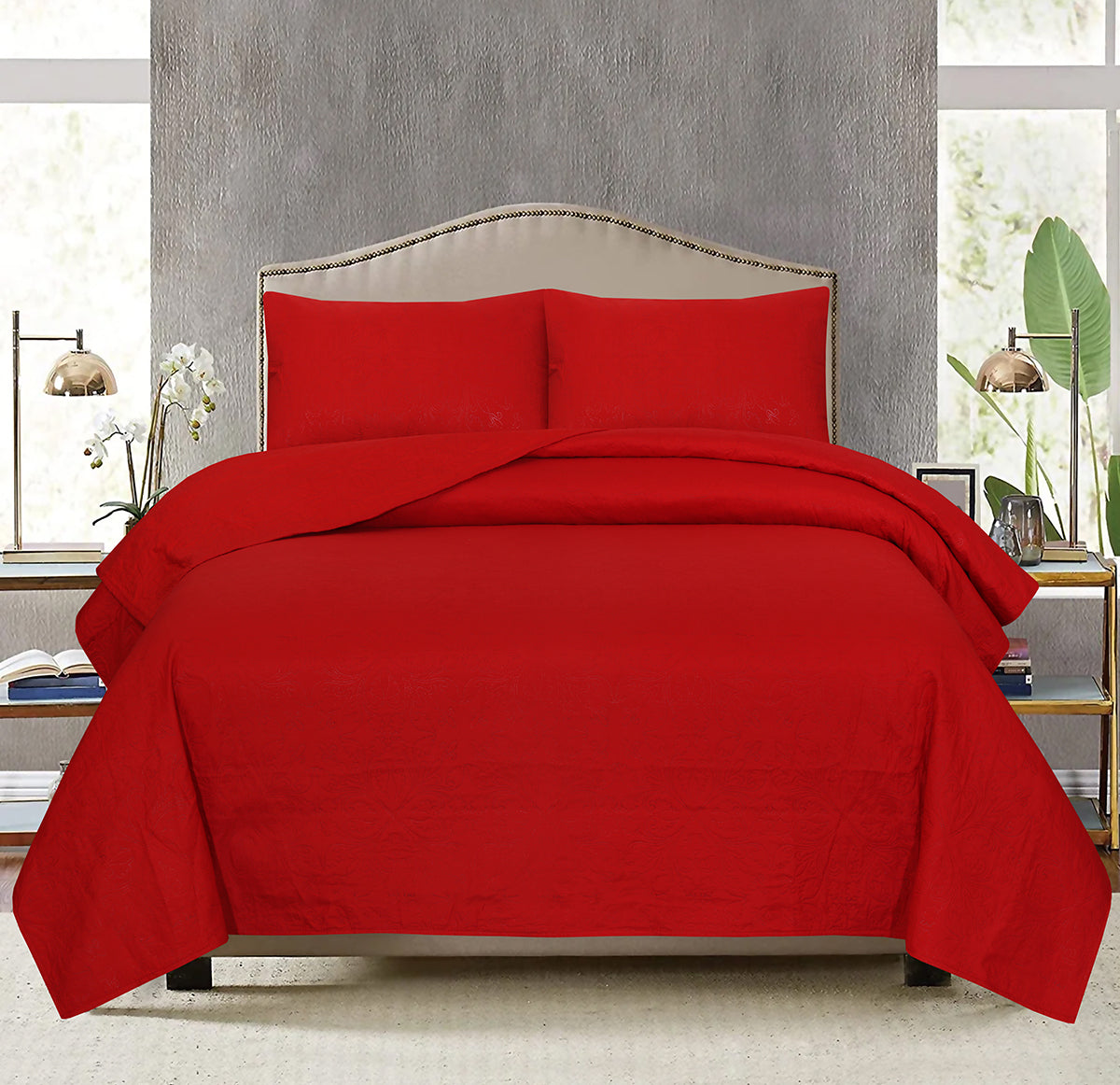 Ultrasonic Quilted Bed Spread 3 Pcs DS# 113