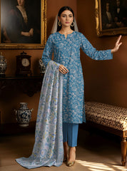 3 Piece -Summer Digital Printed Suit 381