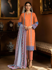 3 Piece -Summer Digital Printed Suit 386