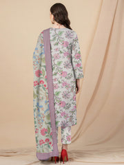 3 Piece -Summer Digital Printed Suit 389