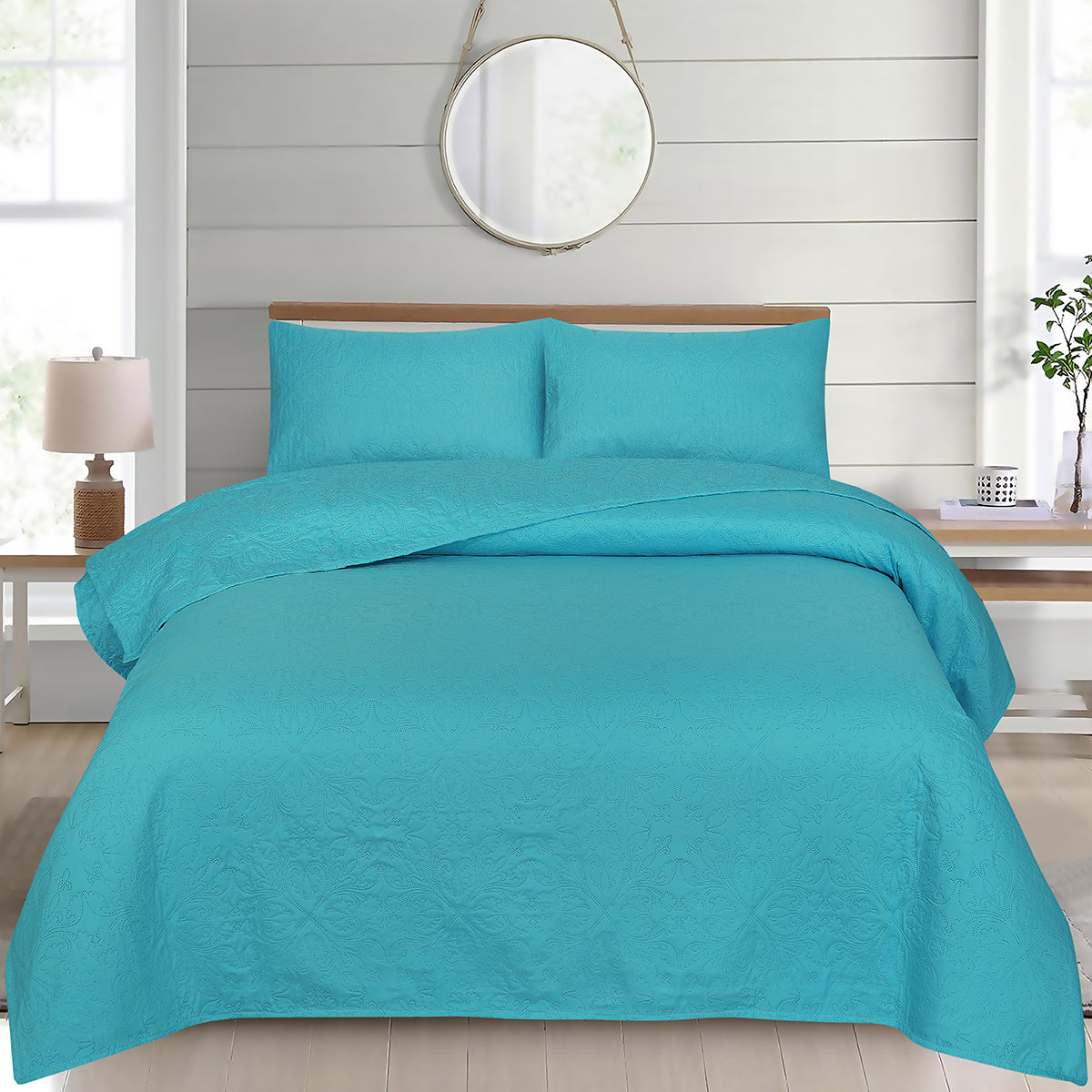 Ultrasonic Quilted Bed Spread 3 Pcs DS# 111