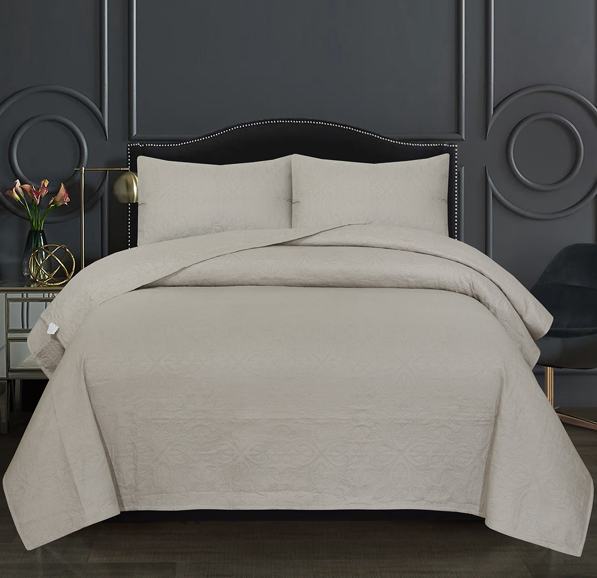 Ultrasonic Quilted Bed Spread 3 Pcs DS# 116