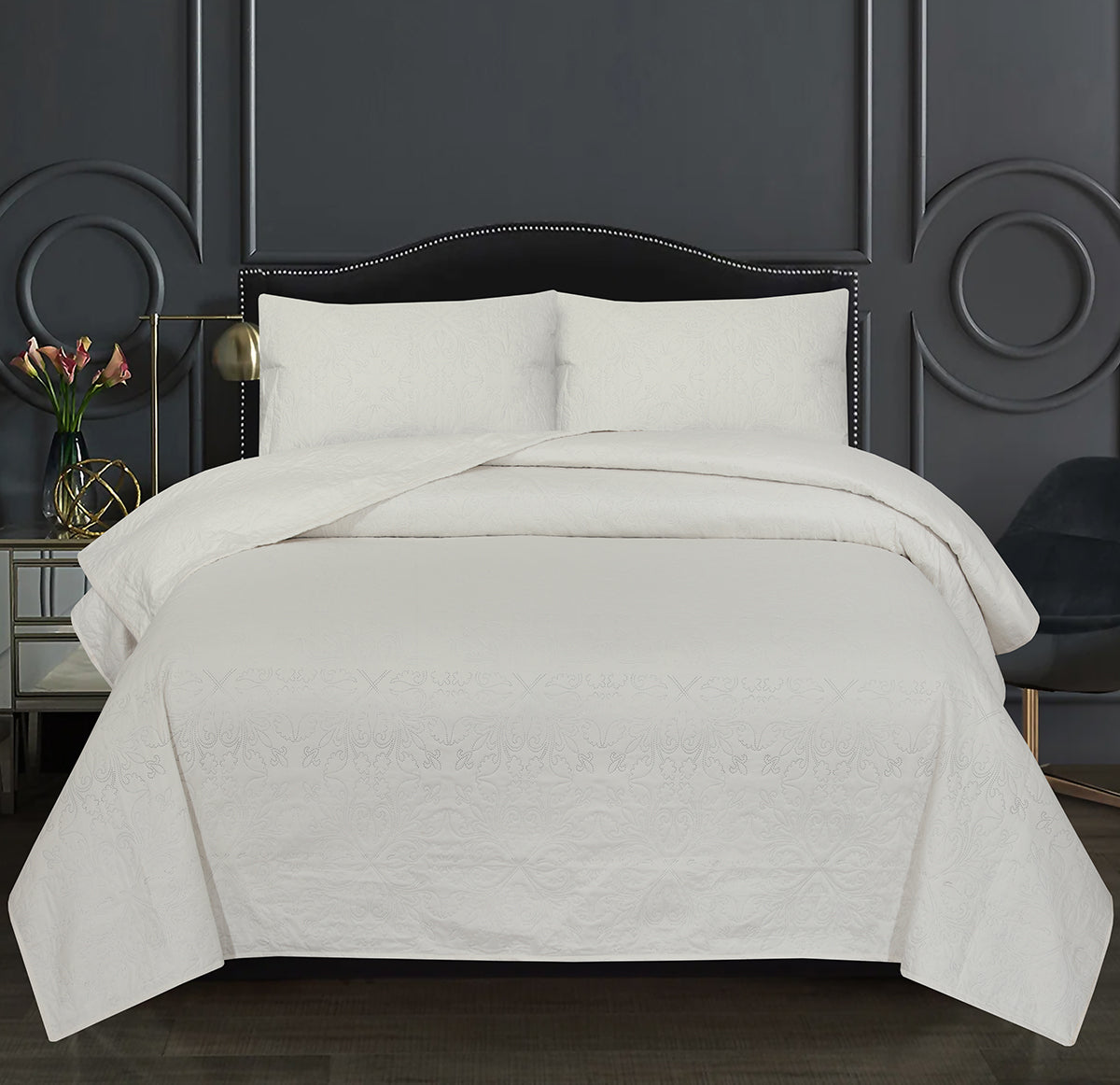 Ultrasonic Quilted Bed Spread 3 Pcs DS# 115