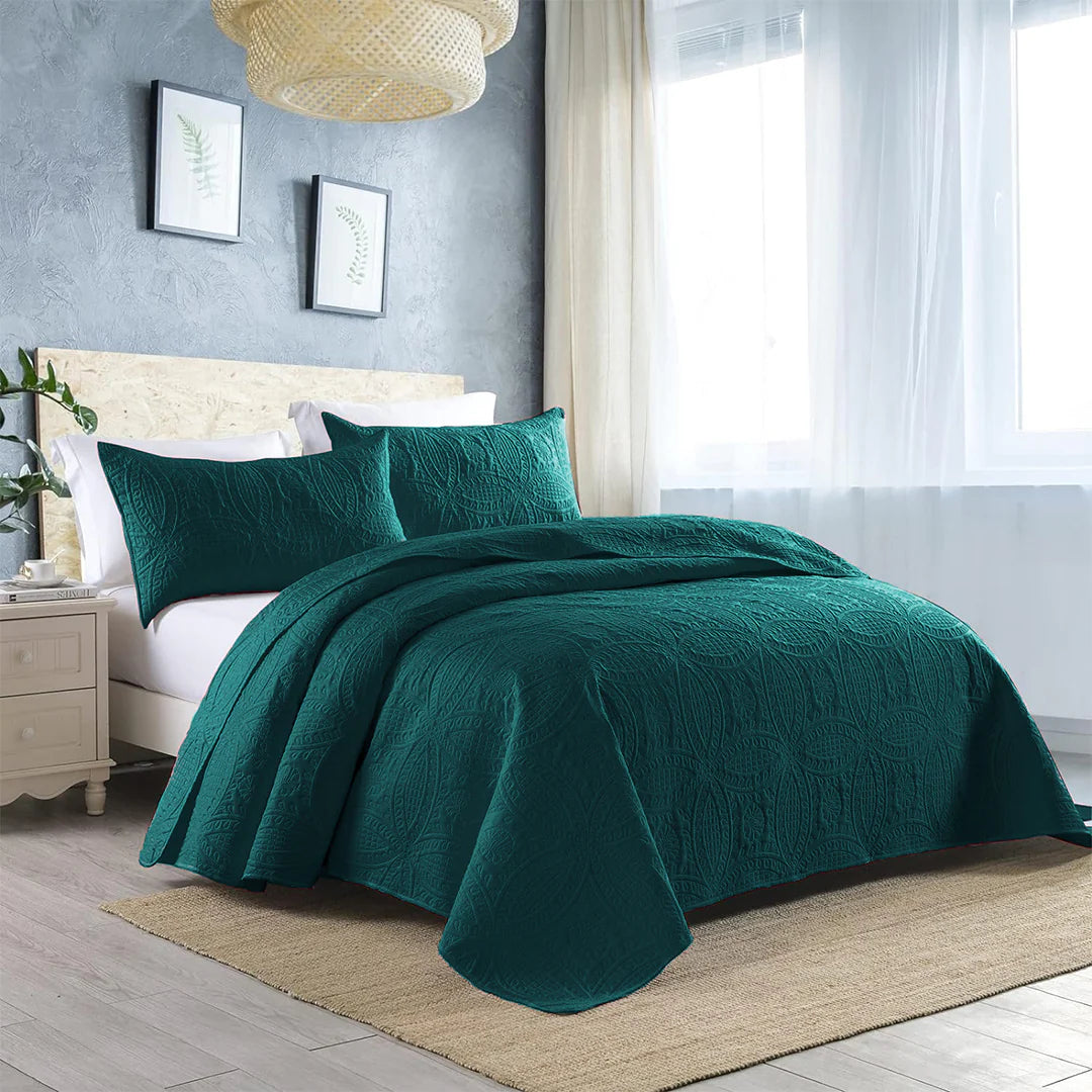 Ultrasonic Quilted Bed Spread 3 Pcs DS# 127