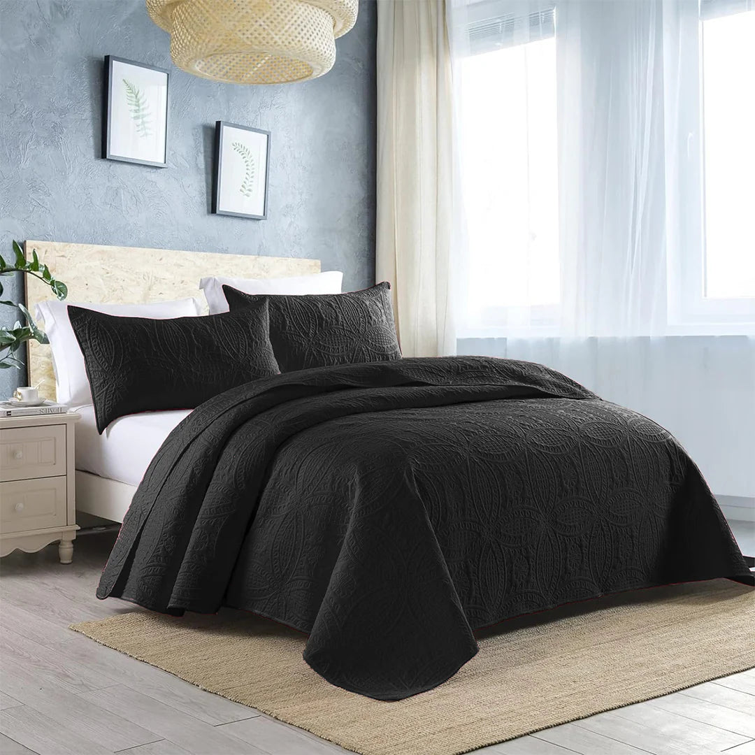 Ultrasonic Quilted Bed Spread 3 Pcs DS# 125