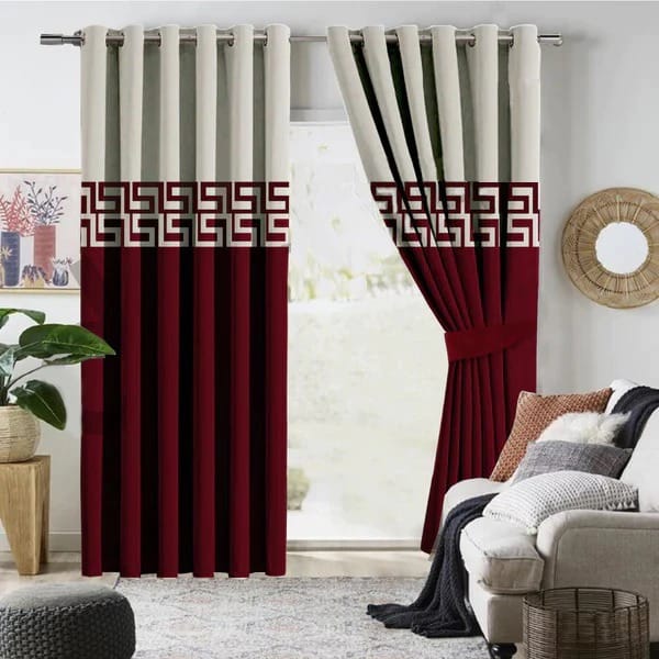 Luxury Splendid Velvet Curtain (2 Pieces) DS #113
