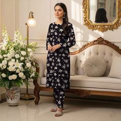 2 Piece Unstitched  Cotton Digital Print Ds # 123