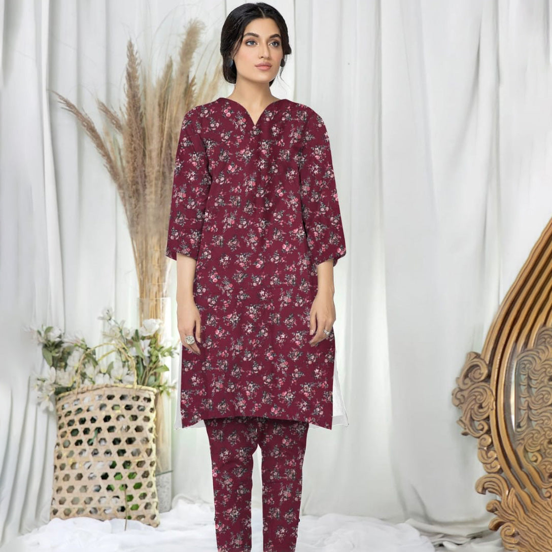 2 Piece Unstitched  Cotton Digital Print Ds # 149