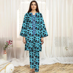 2 Piece Unstitched  Cotton Digital Print Ds # 146