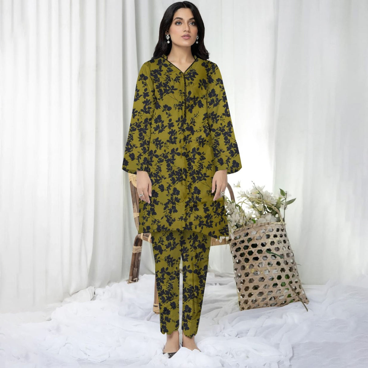 2 Piece Unstitched Cotton Digital Print Ds # 150