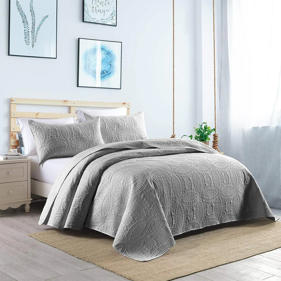 Ultrasonic Quilted Bed Spread 3 Pcs DS# 123