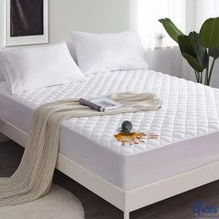 Waterproof Quilted Mattress Protector White