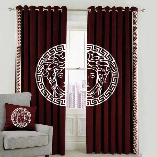 Luxury Versace Splendid Velvet Curtain (2 Pieces) DS #120