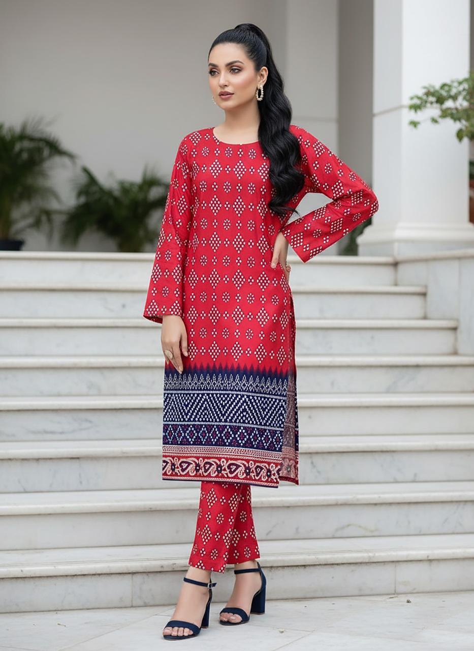 2 Piece Unstitched Cotton Digital Print Ds # 164