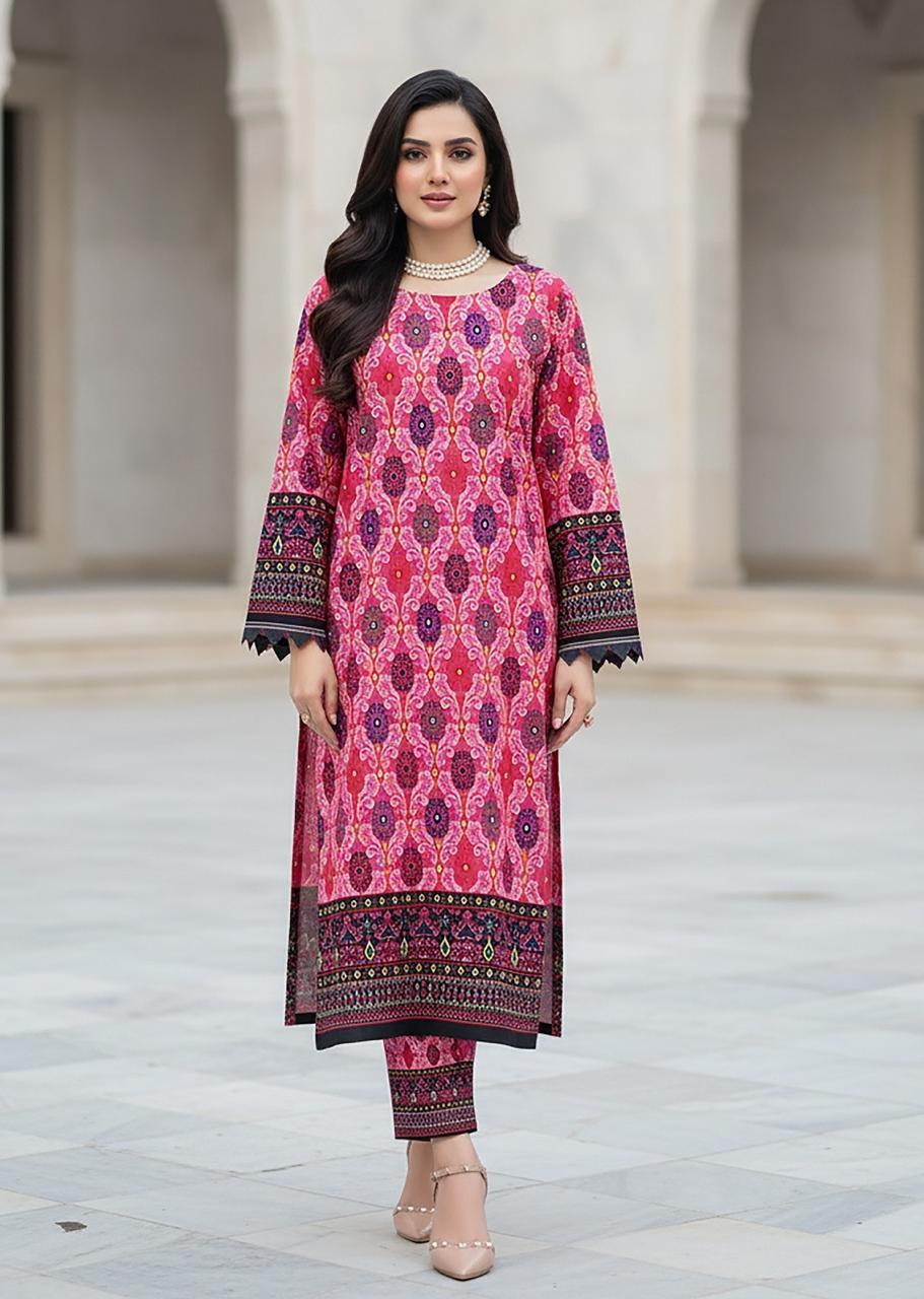 2 Piece Unstitched Cotton Digital Print Ds # 170