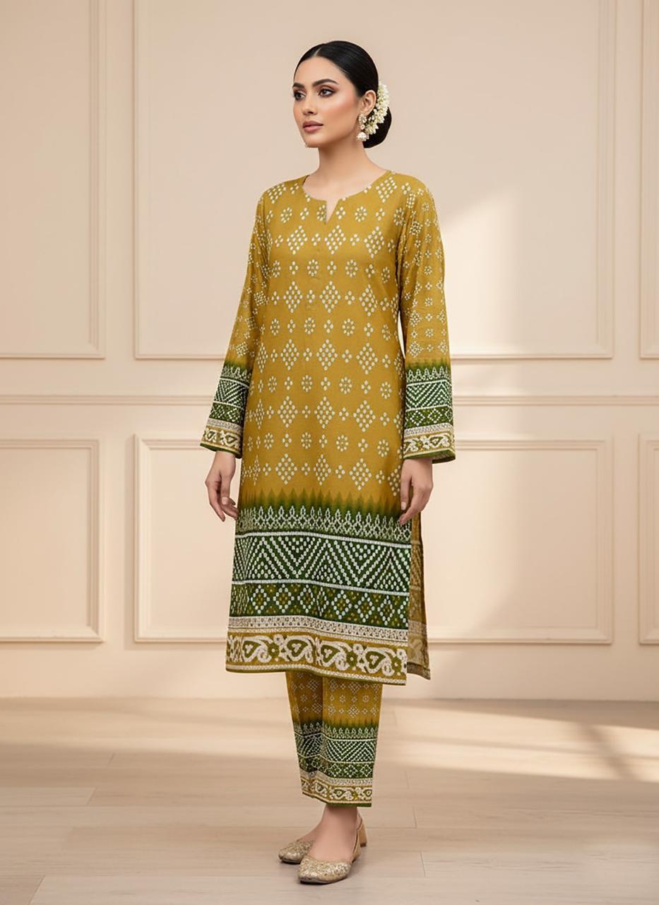 2 Piece Unstitched Cotton Digital Print Ds # 165