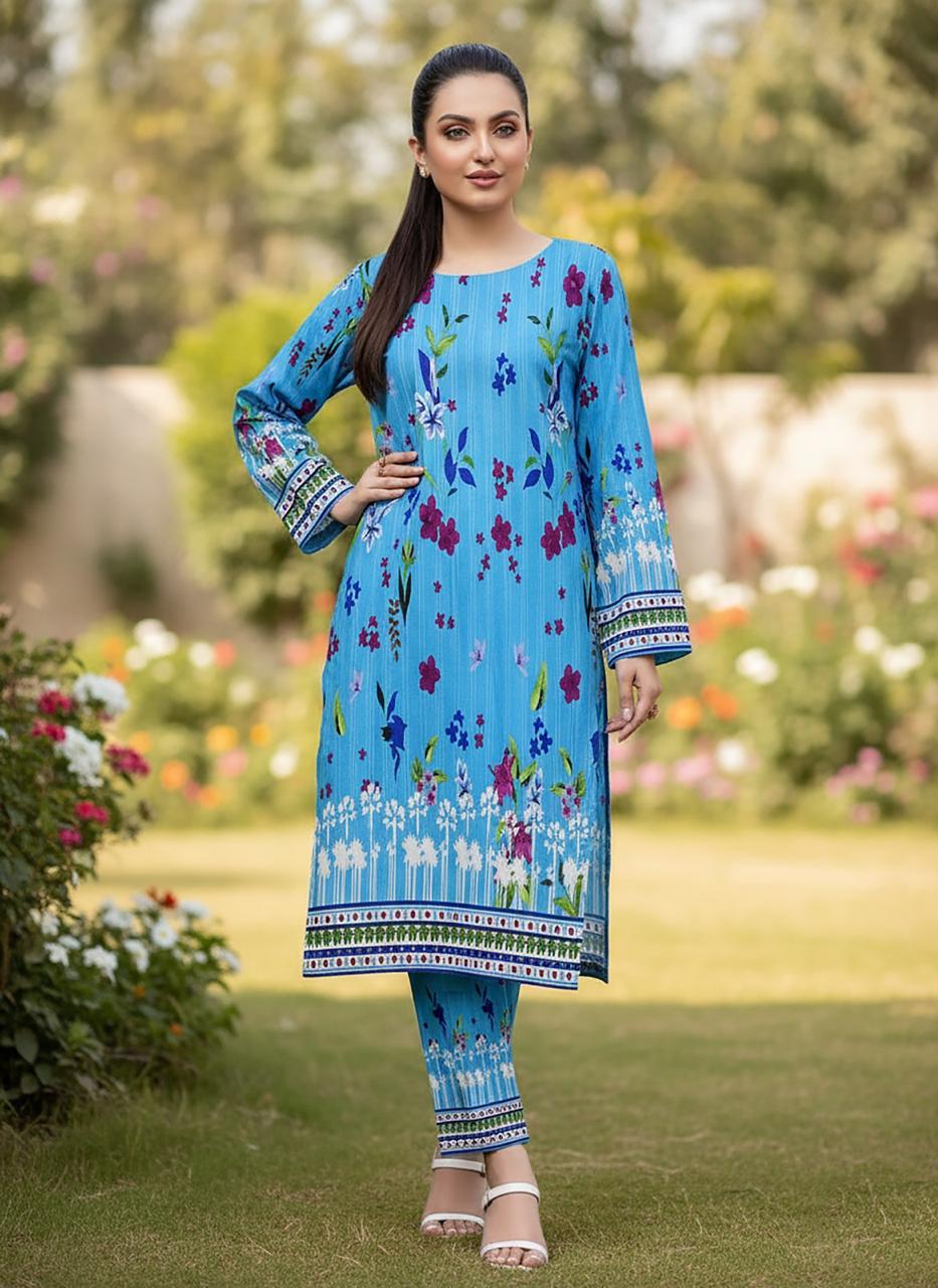 2 Piece Unstitched Cotton Digital Print Ds # 160