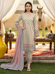 3 Piece - Digital Printed Suit 344