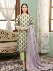 3 Piece - Digital Printed Suit 358