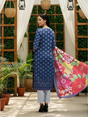 3 Piece - Digital Printed Suit 363