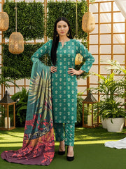 3 Piece - Digital Printed Suit 369